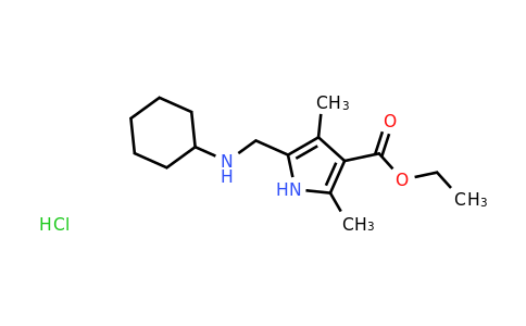 CAS 859067-14-4 | Ethyl 5-((cyclohexylamino)methyl)-2,4-dimethyl-1H-pyrrole-3-carboxylate hydrochloride