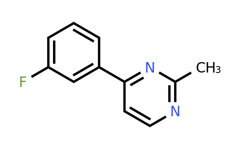 CAS 85979-50-6 | 4-(3-Fluorophenyl)-2-methylpyrimidine