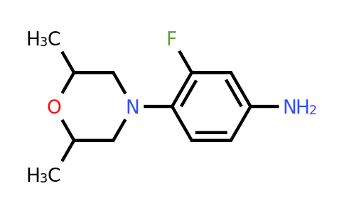 CAS 85984-22-1 | 4-(2,6-Dimethylmorpholin-4-yl)-3-fluoroaniline