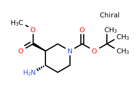 CAS 859855-38-2 | O1-tert-butyl O3-methyl (3S,4S)-4-aminopiperidine-1,3-dicarboxylate