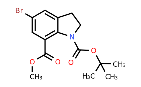 CAS 860624-87-9 | 1-tert-Butyl 7-methyl 5-bromoindoline-1,7-dicarboxylate