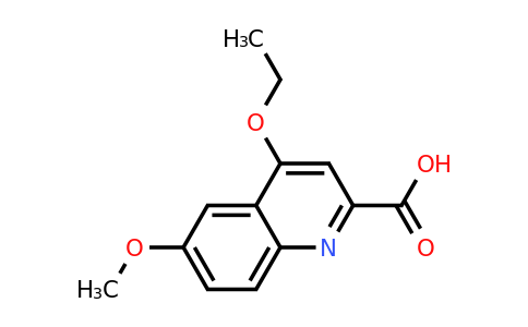 CAS 860720-79-2 | 4-Ethoxy-6-methoxyquinoline-2-carboxylic acid