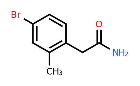 CAS 861055-58-5 | 2-(4-Bromo-2-methylphenyl)acetamide