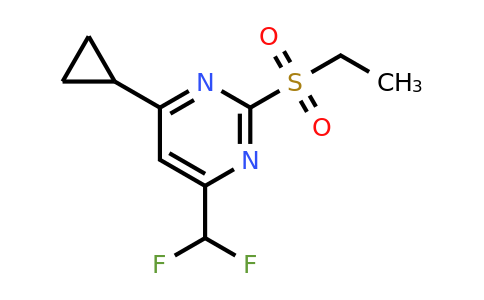 CAS 861225-13-0 | 4-Cyclopropyl-6-(difluoromethyl)-2-(ethylsulfonyl)pyrimidine