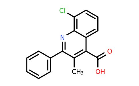 CAS 861234-24-4 | 8-Chloro-3-methyl-2-phenylquinoline-4-carboxylic acid