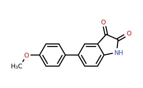 CAS 861389-63-1 | 5-(4-Methoxyphenyl)indoline-2,3-dione