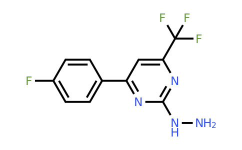 CAS 861409-81-6 | 4-(4-Fluorophenyl)-2-hydrazinyl-6-(trifluoromethyl)pyrimidine