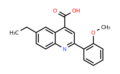 CAS 861412-38-6 | 6-Ethyl-2-(2-methoxyphenyl)quinoline-4-carboxylic acid