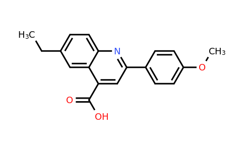 CAS 861412-41-1 | 6-Ethyl-2-(4-methoxyphenyl)quinoline-4-carboxylic acid