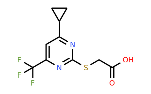 CAS 861434-52-8 | 2-((4-Cyclopropyl-6-(trifluoromethyl)pyrimidin-2-yl)thio)acetic acid