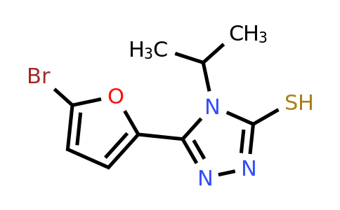 CAS 861444-27-1 | 5-(5-Bromofuran-2-yl)-4-isopropyl-4H-1,2,4-triazole-3-thiol