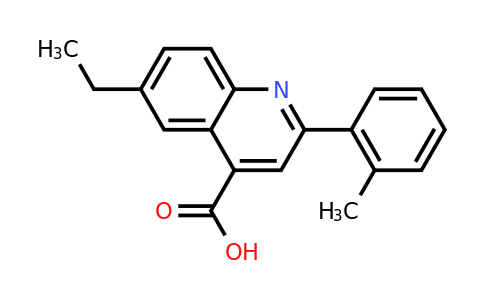 CAS 861453-63-6 | 6-Ethyl-2-(o-tolyl)quinoline-4-carboxylic acid