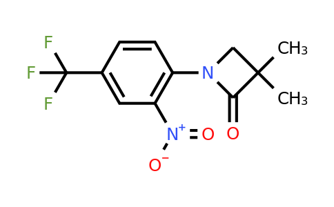 CAS 861881-16-5 | 3,3-Dimethyl-1-(2-nitro-4-(trifluoromethyl)phenyl)azetidin-2-one