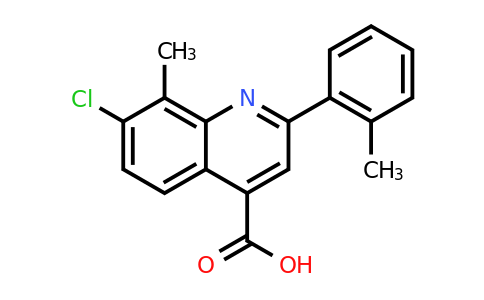 CAS 862647-91-4 | 7-Chloro-8-methyl-2-(o-tolyl)quinoline-4-carboxylic acid
