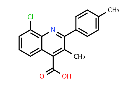 CAS 862647-92-5 | 8-Chloro-3-methyl-2-(p-tolyl)quinoline-4-carboxylic acid