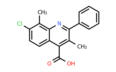 CAS 862647-93-6 | 7-Chloro-3,8-dimethyl-2-phenylquinoline-4-carboxylic acid