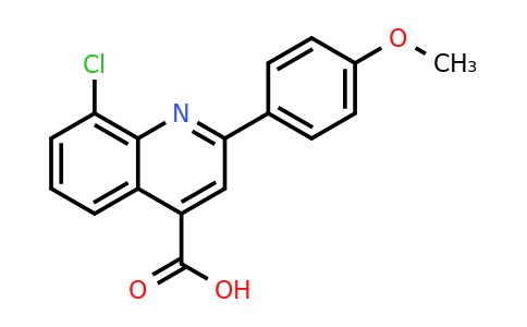 CAS 862649-87-4 | 8-Chloro-2-(4-methoxyphenyl)quinoline-4-carboxylic acid