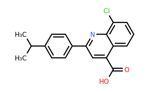 CAS 862661-15-2 | 8-Chloro-2-(4-isopropylphenyl)quinoline-4-carboxylic acid