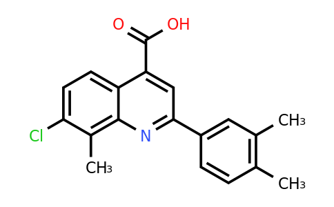 CAS 862661-16-3 | 7-Chloro-2-(3,4-dimethylphenyl)-8-methylquinoline-4-carboxylic acid