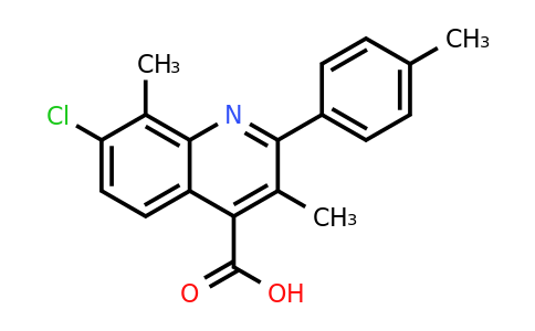 CAS 862661-17-4 | 7-Chloro-3,8-dimethyl-2-(p-tolyl)quinoline-4-carboxylic acid