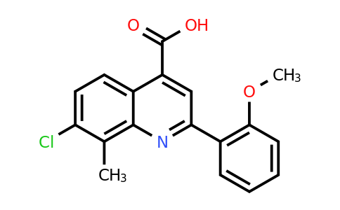CAS 862663-10-3 | 7-Chloro-2-(2-methoxyphenyl)-8-methylquinoline-4-carboxylic acid