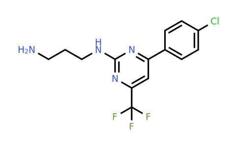 CAS 862675-77-2 | N1-(4-(4-Chlorophenyl)-6-(trifluoromethyl)pyrimidin-2-yl)propane-1,3-diamine