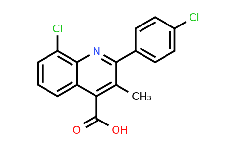 CAS 862677-09-6 | 8-Chloro-2-(4-chlorophenyl)-3-methylquinoline-4-carboxylic acid