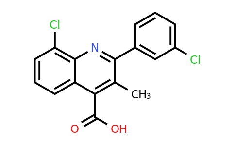 CAS 862677-10-9 | 8-Chloro-2-(3-chlorophenyl)-3-methylquinoline-4-carboxylic acid