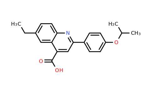 CAS 862680-52-2 | 6-Ethyl-2-(4-isopropoxyphenyl)quinoline-4-carboxylic acid