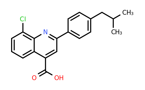 CAS 862710-15-4 | 8-Chloro-2-(4-isobutylphenyl)quinoline-4-carboxylic acid