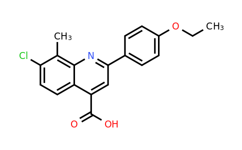 CAS 862713-30-2 | 7-Chloro-2-(4-ethoxyphenyl)-8-methylquinoline-4-carboxylic acid