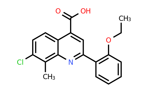 CAS 862713-31-3 | 7-Chloro-2-(2-ethoxyphenyl)-8-methylquinoline-4-carboxylic acid