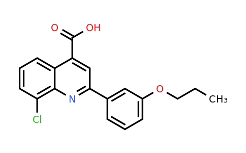 CAS 862713-32-4 | 8-Chloro-2-(3-propoxyphenyl)quinoline-4-carboxylic acid