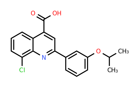 CAS 862713-33-5 | 8-Chloro-2-(3-isopropoxyphenyl)quinoline-4-carboxylic acid