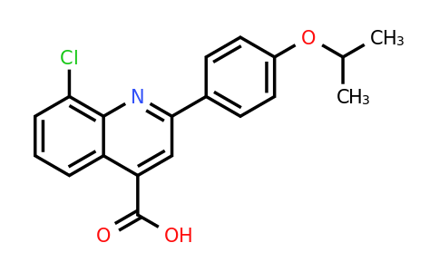 CAS 862713-34-6 | 8-Chloro-2-(4-isopropoxyphenyl)quinoline-4-carboxylic acid