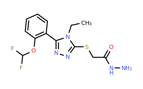 CAS 862781-95-1 | 2-((5-(2-(Difluoromethoxy)phenyl)-4-ethyl-4H-1,2,4-triazol-3-yl)thio)acetohydrazide
