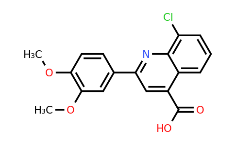 CAS 862782-46-5 | 8-Chloro-2-(3,4-dimethoxyphenyl)quinoline-4-carboxylic acid