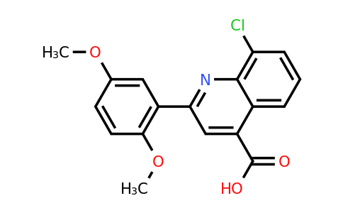 CAS 862782-47-6 | 8-Chloro-2-(2,5-dimethoxyphenyl)quinoline-4-carboxylic acid