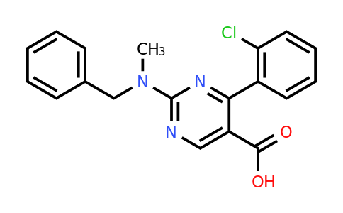 CAS 862838-01-5 | 2-(Benzyl(methyl)amino)-4-(2-chlorophenyl)pyrimidine-5-carboxylic acid