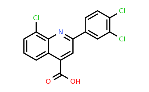 CAS 863180-68-1 | 8-Chloro-2-(3,4-dichlorophenyl)quinoline-4-carboxylic acid