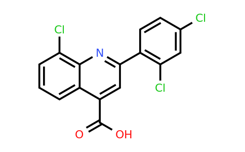 CAS 863180-69-2 | 8-Chloro-2-(2,4-dichlorophenyl)quinoline-4-carboxylic acid