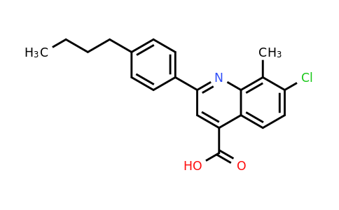 CAS 863182-54-1 | 2-(4-Butylphenyl)-7-chloro-8-methylquinoline-4-carboxylic acid