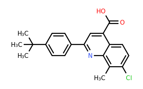 CAS 863182-58-5 | 2-(4-(tert-Butyl)phenyl)-7-chloro-8-methylquinoline-4-carboxylic acid