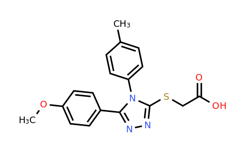 CAS 863184-29-6 | 2-{[5-(4-methoxyphenyl)-4-(4-methylphenyl)-4H-1,2,4-triazol-3-yl]sulfanyl}acetic acid