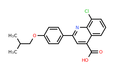 CAS 863185-05-1 | 8-Chloro-2-(4-isobutoxyphenyl)quinoline-4-carboxylic acid
