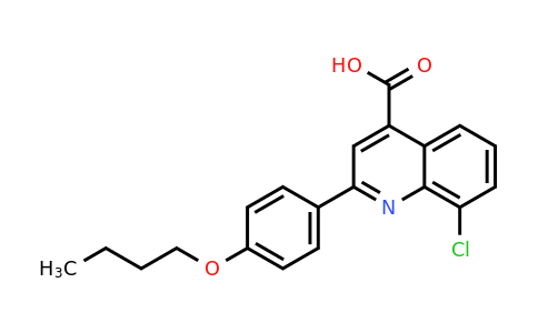 CAS 863185-06-2 | 2-(4-Butoxyphenyl)-8-chloroquinoline-4-carboxylic acid