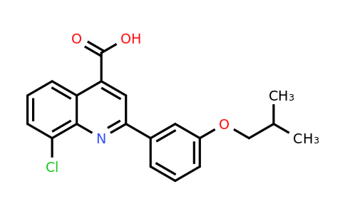 CAS 863185-08-4 | 8-Chloro-2-(3-isobutoxyphenyl)quinoline-4-carboxylic acid
