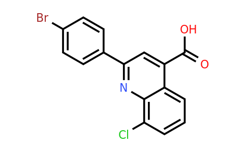 CAS 863207-54-9 | 2-(4-Bromophenyl)-8-chloroquinoline-4-carboxylic acid
