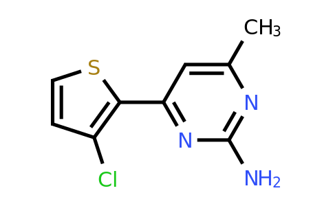 CAS 863305-81-1 | 4-(3-Chlorothiophen-2-yl)-6-methylpyrimidin-2-amine