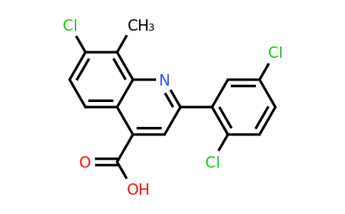 CAS 863437-96-1 | 7-Chloro-2-(2,5-dichlorophenyl)-8-methylquinoline-4-carboxylic acid